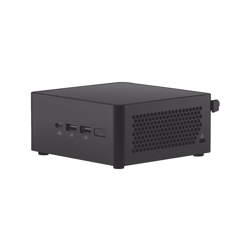 NUC / Asus / Mini PC Performance / Core i3 / 14a Generación / 1 X HDMI / 3 X USB / 1 X USB-C / WiFi 6 / Bluetooth / Memoria RAM, S.O y SSD o HDD No Incluido / Incluye Fuente