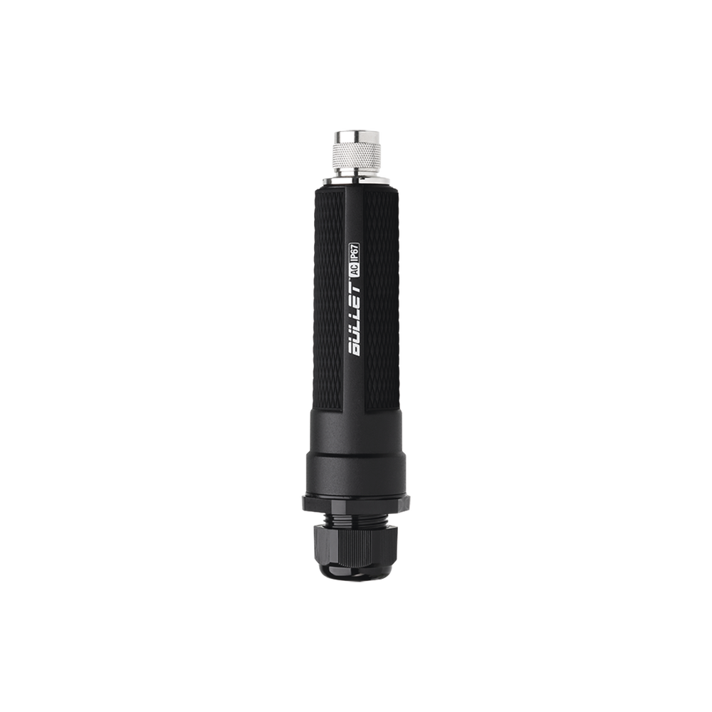 Radio Doble Banda Bullet airMAX AC IP67 hasta 160 Mbps en 2.4 GHz (2412-2472 MHz) o 300 Mbps en 5 GHz (5150-5875 MHz)