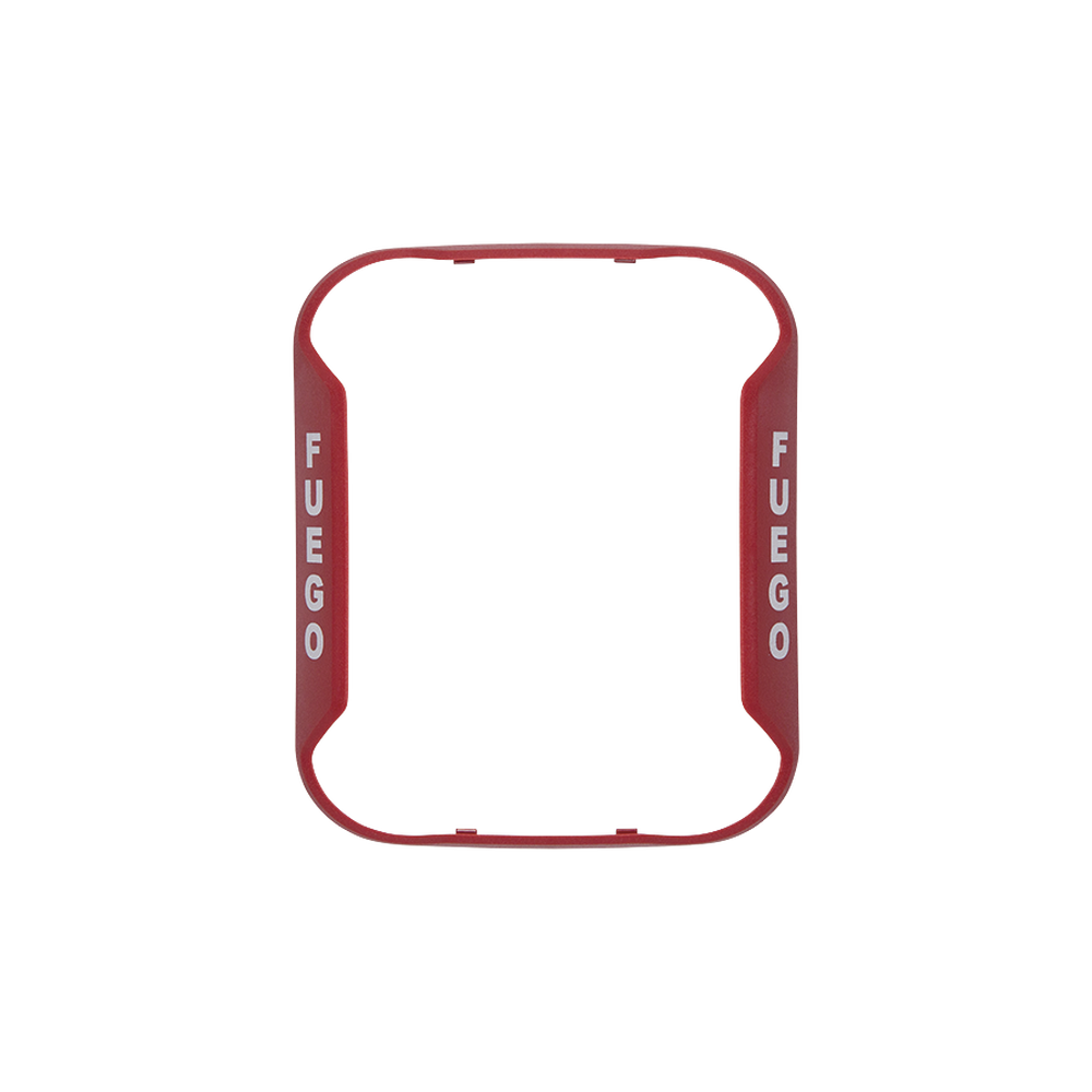 Bisel para Sirenas, Estrobos y Sirenas-Estrobos de Montaje en pared / Color Rojo / Texto en Español / Paquete con 5 Piezas