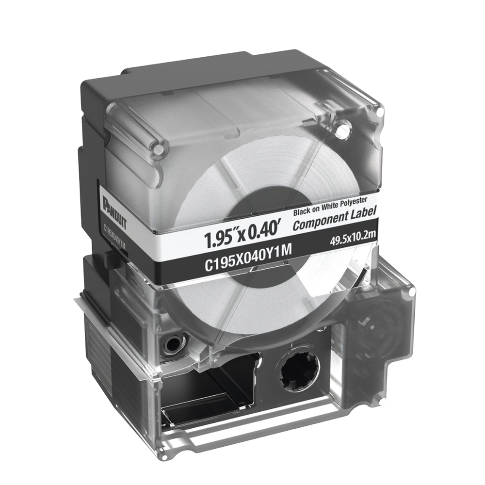 Casete de 125 Etiquetas no Adhesivas, Para Placas de Pared Face Plate, Identificaci?n de 1 Puerto, Color Blanco