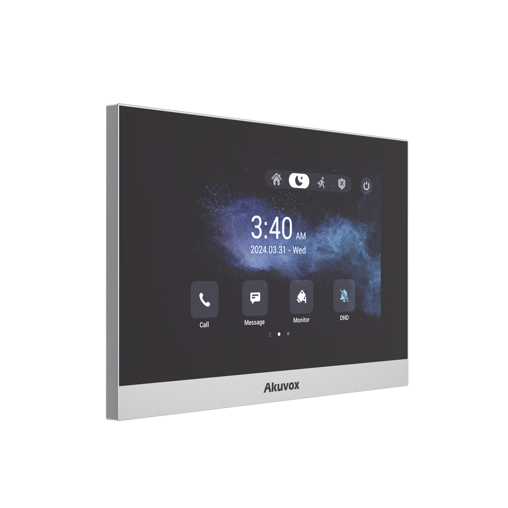 Monitor ANDROID / Soporta APP Android / Pantalla Touch Screen LCD 7" / WiFi / Punto WIFI / Bluetooth / PoE / SIP / 8 Entradas de Alarma / 1 Salida de Relé / Comunicación con App de Familiares / Administración 100 % en la Nube - Image 2