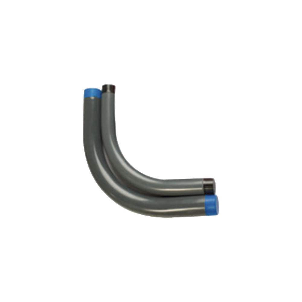 Codo Conduit Rígido de Aluminio de 1 1/2" (38 mm) Recubierto de PVC e Interior de Uretano.