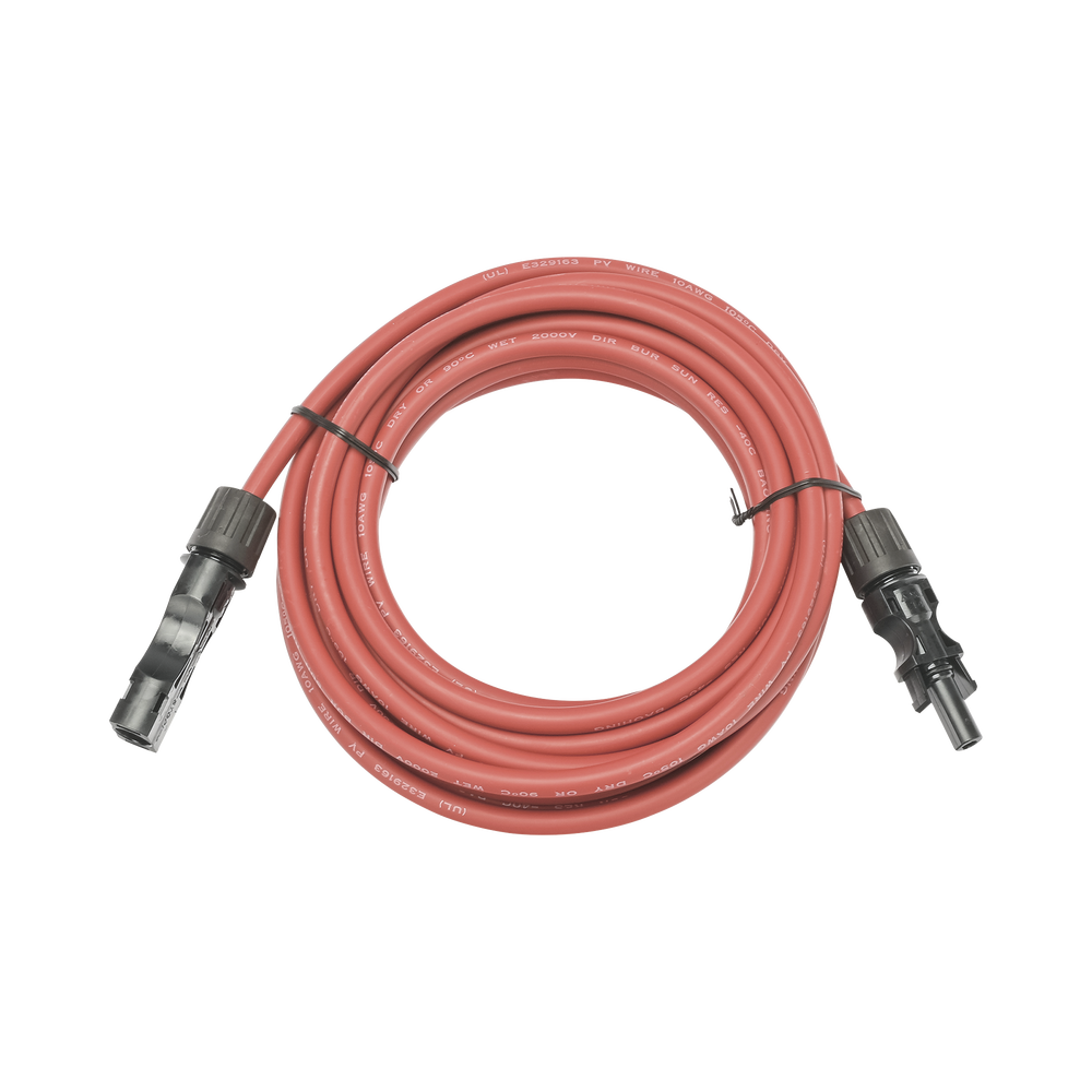Cable Fotovoltaico, 2.5 m, Rojo, Calibre 10 AWG con Terminal MC4-M en Ambos Extremos - Image 2