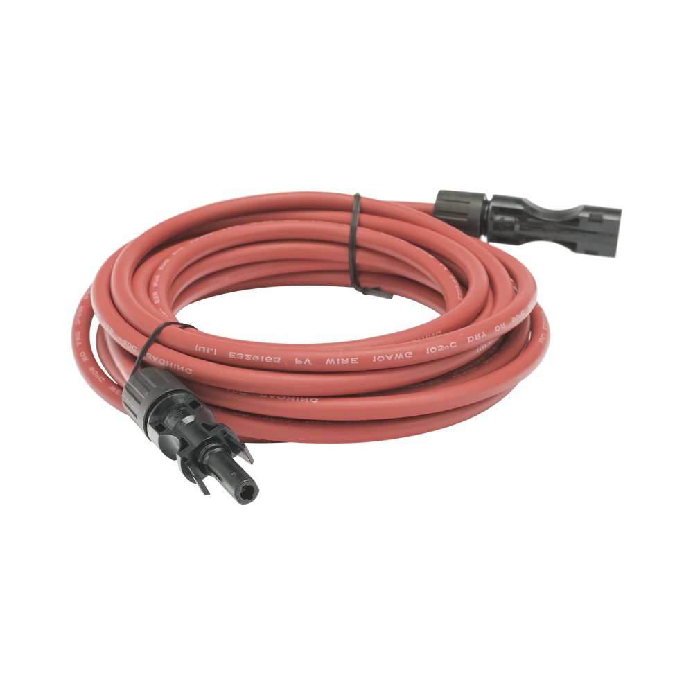 Cable Fotovoltaico, 2.5 m, Rojo, Calibre 10 AWG con Terminal MC4-M en Ambos Extremos - Image 3