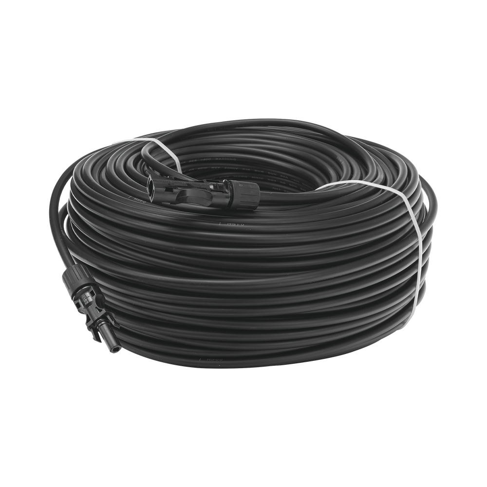 Cable Fotovoltaico 100 m, Negro, Calibre 10 AWG con Terminales MC4 en Ambos Extremos - Image 3