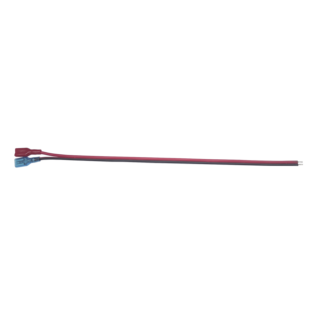 Cables en Paquete Dual / Cable Rojo y Negro / 30 cm (11.81 Pulgadas) / Terminal F1 en un Extremo / Puntas Libres en el Otro / Conexi?n a Bater?as de Respaldo - Image 2