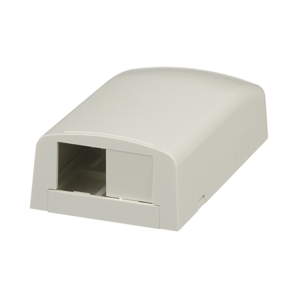 Caja de Montaje en Superficie, Para 2 M?dulos Mini-Com, Color Blanco Mate