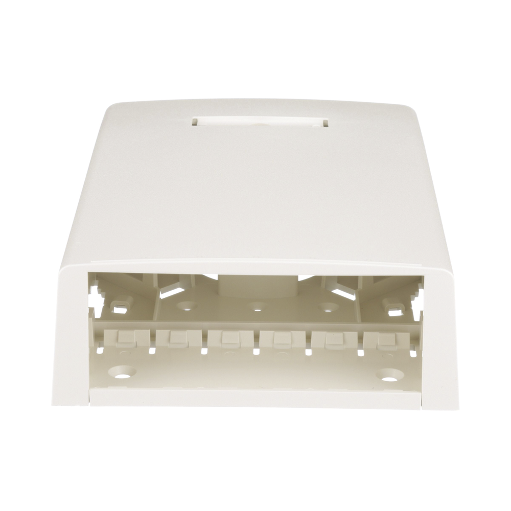 Caja de Montaje en Superficie, con Accesorio para Resguardo de Fibra ?ptica, para 12 M?dulos Mini-Com, Color Blanco Mate - Image 2