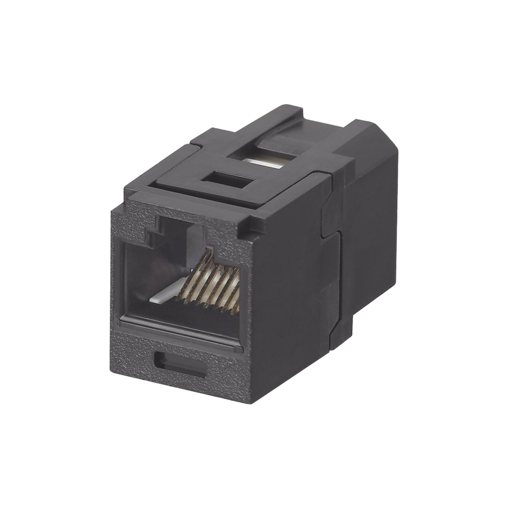 M?dulo Acoplador RJ45 a RJ45, Mini-Com, Categor?a 6, Color Negro