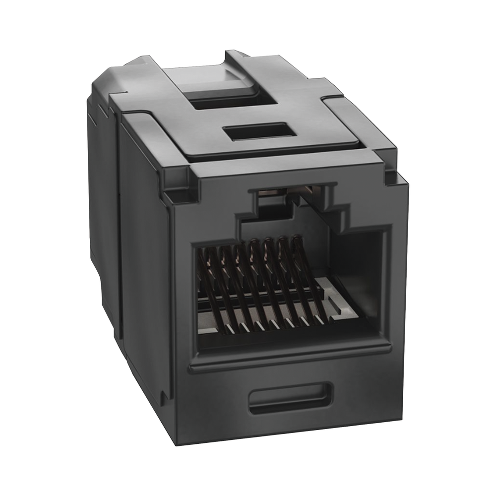 M?dulo Acoplador RJ45 a RJ45, Mini-Com, Categor?a 6A, Color Negro