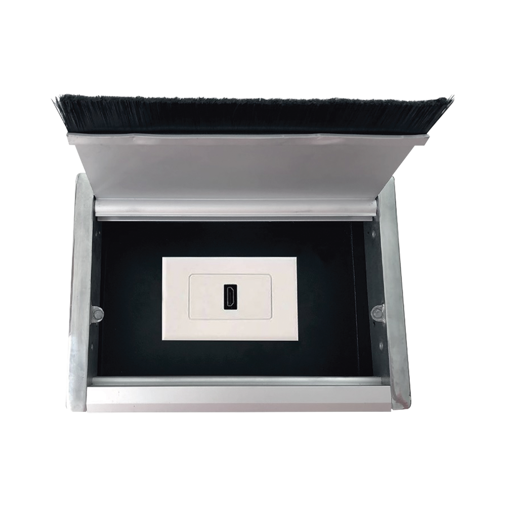Caja universal vacía de 1 módulo para instalación en escritorio (voz, datos, vídeo, contactos eléctricos), (No incluye accesorios) - Image 3