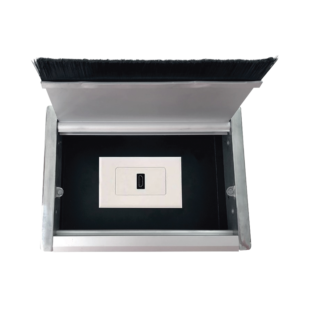 Caja universal vacía de 1 módulo para instalación en escritorio (voz, datos, vídeo, contactos eléctricos), (No incluye accesorios) - Image 4