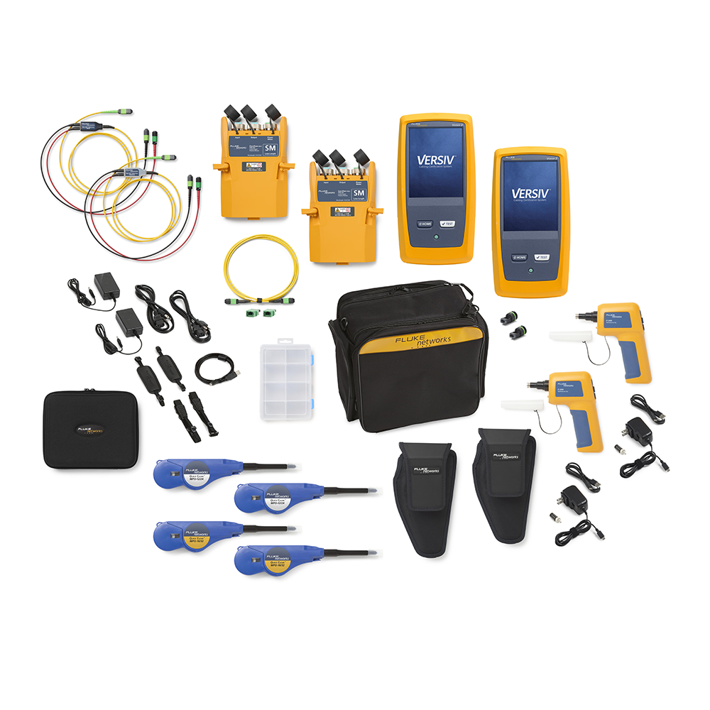 Certificador de Fibra Óptica MPO MMC Pinned/Unpinned / Test Set de Pérdida Óptica / 24 Fibras en 1 Segundo  / Sistema Versiv / LinkWare Live / Doble Inspección