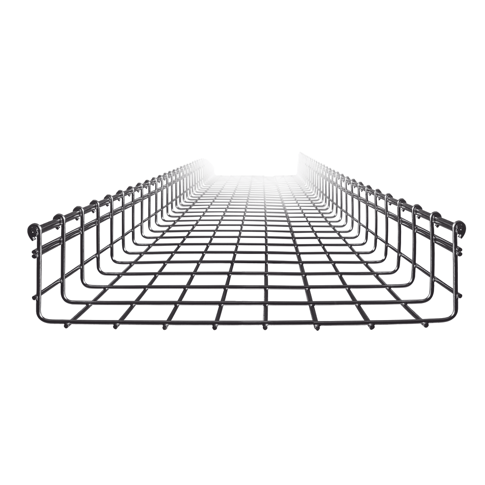 Charola Tipo Malla 105/400 mm, Acabado Electro Zinc, Hasta 668 Cables Cat6, Tramo de 3 Metros