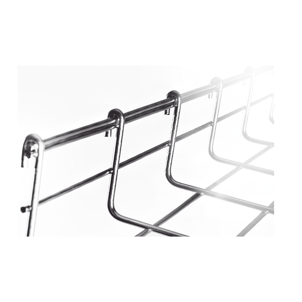 Charola Tipo Malla 54/250 mm, Acabado Electro Zinc, Hasta 215 Cables Cat6, Tramo de 3 Metros - Image 3