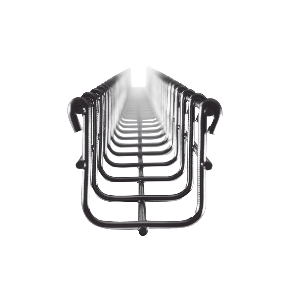 Charola Tipo Malla 54/50 mm, Acabado Electro Zinc, Hasta 43 Cables Cat6, Tramo de 3 Metros