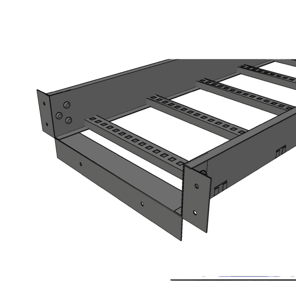 Conector de Escalera de Aluminio a Tablero (Caja) / Peralte 3 1/4" / Ancho 9" / Incluye Tornillería (CHCEC314X9AK) - Image 2