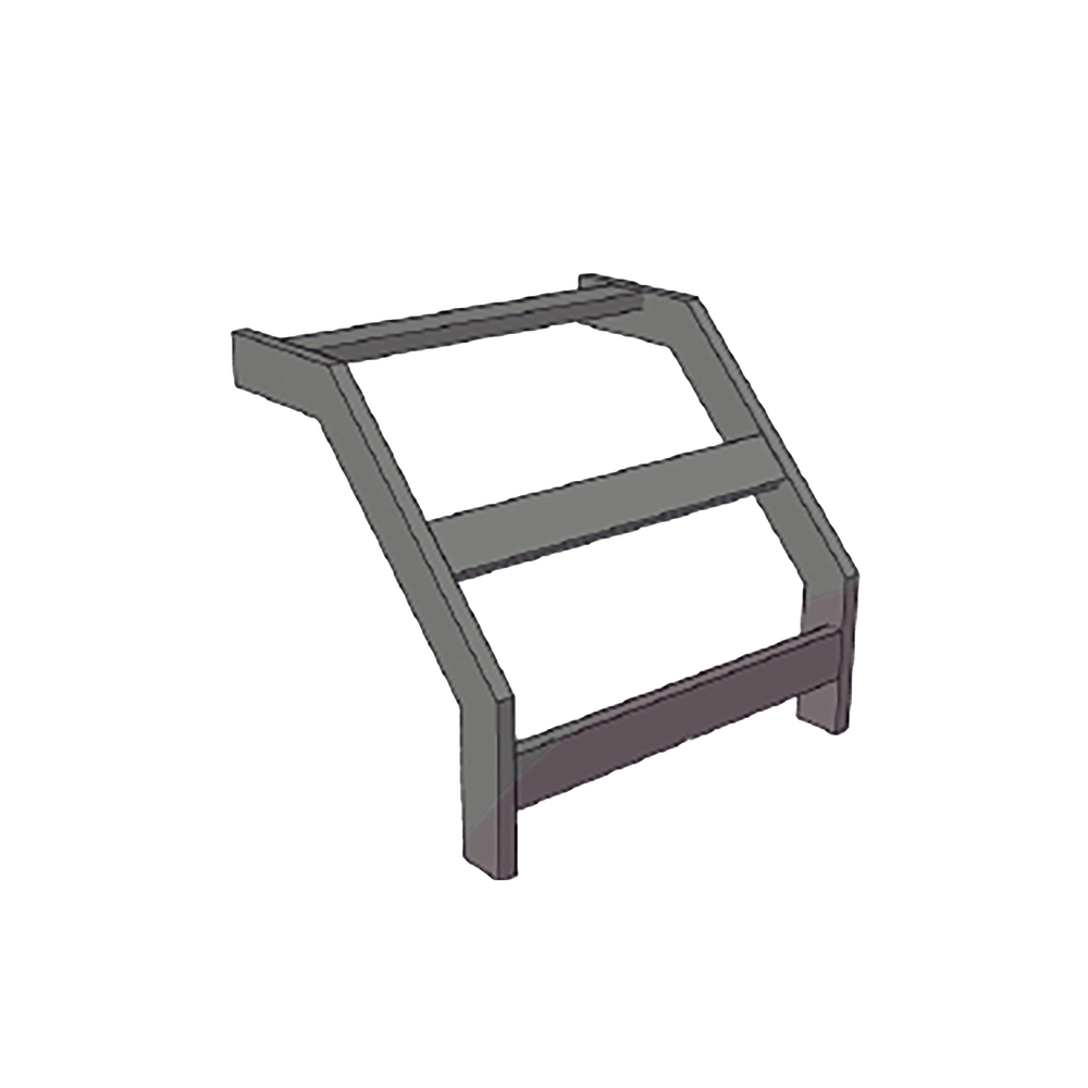 (CHCVET1X12EPK) CURVA VERTICAL EXTERIOR TUBULAR 1.5 DE PERALTE X 12 ANCHO PINTURA EPOX COLOR NEGRO, INCLUYE COPLe y tornilleria