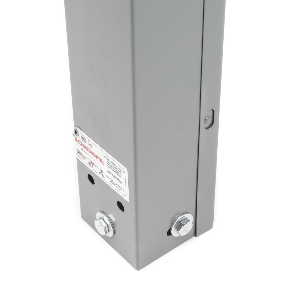 Ducto cuadrado embisagrado 6.5 x 6.5 cm, fabricado en lámina de acero al carbón, hasta 67 cables Cat6, incluye cople con tornillería y 1 knock out por lado - Image 5