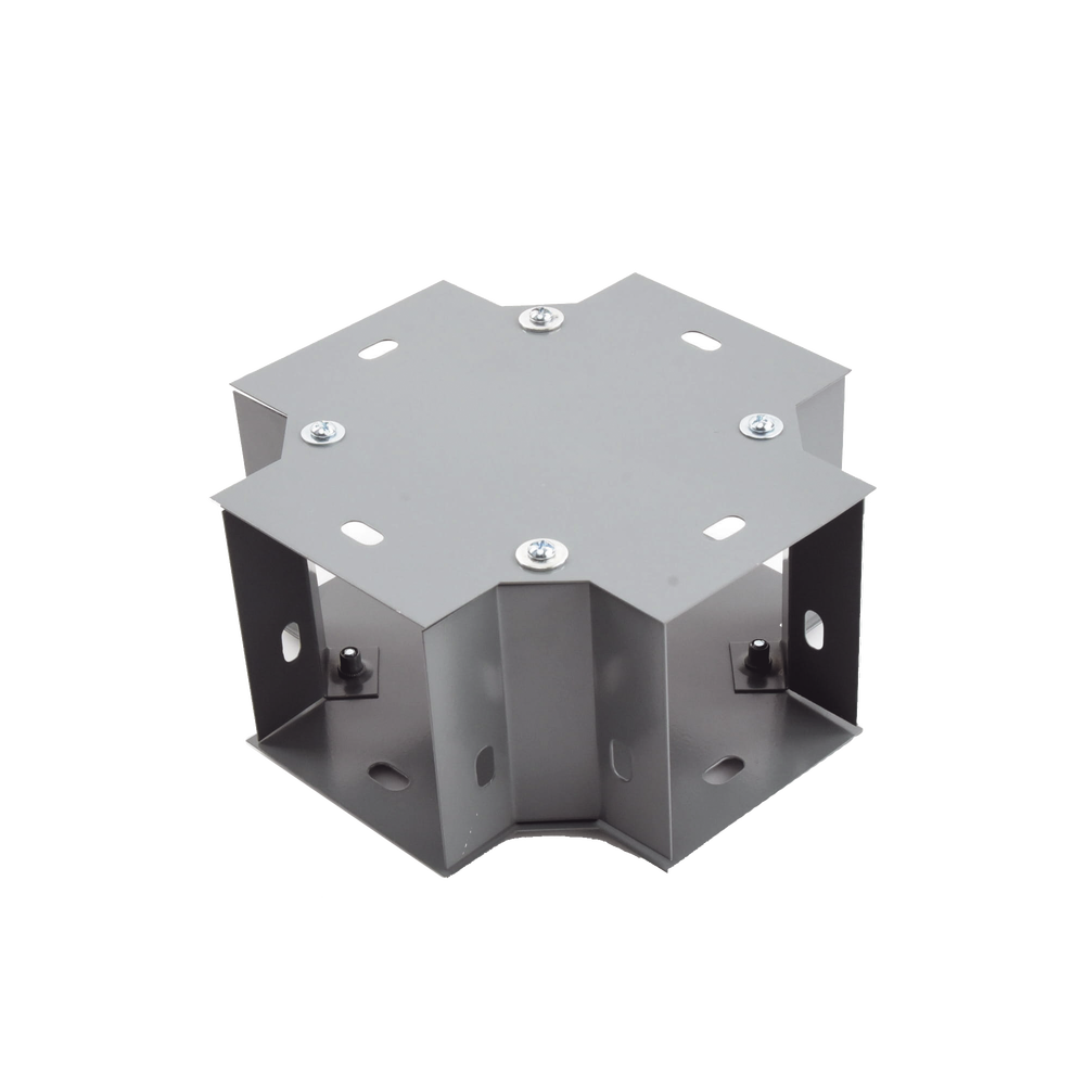 Derivación "X" 100 X 100 mm, fabricado en lámina de acero al carbón