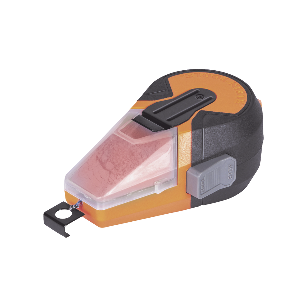 L?nea de Tiza Autorretr?ctil con Tiza Roja para Trazado en el Trabajo