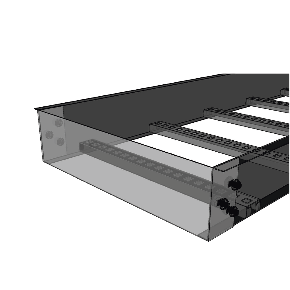 Placa de Cierre para Escalera de Aluminio / Peralte 3 1/4" / Ancho 12" / Incluye Tornillería (CHPCE314X12AK) - Image 2