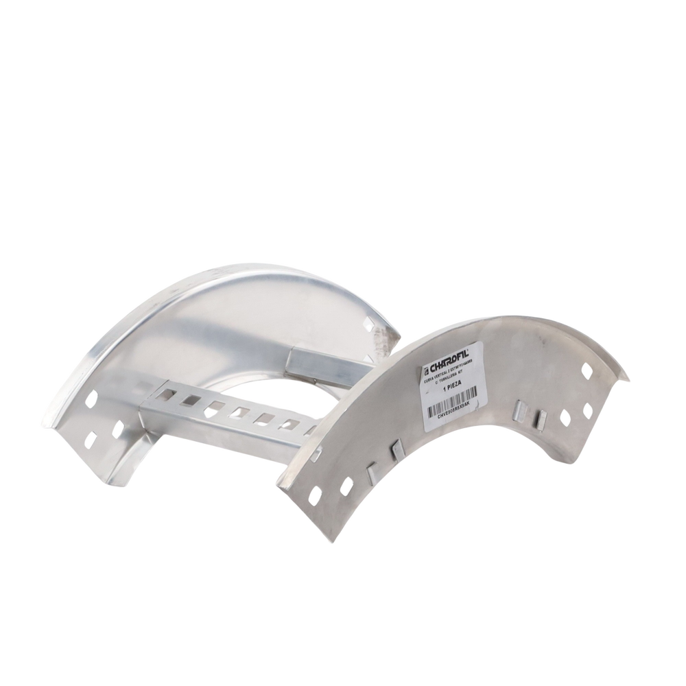 Curva Vertical Exterior de Aluminio de 90° Perfil Z / Peralte 3 1/4" / Ancho 9" / Radio 8" / Incluye Tornillería (CHVE90EZ314R8X9AK) - Image 2