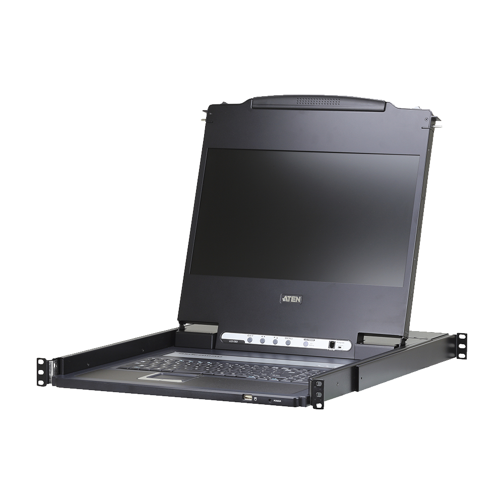 Consola LCD | HDMI, VGA, DVI, USB | Single Rail | Pantalla 17.3" | 1U de altura