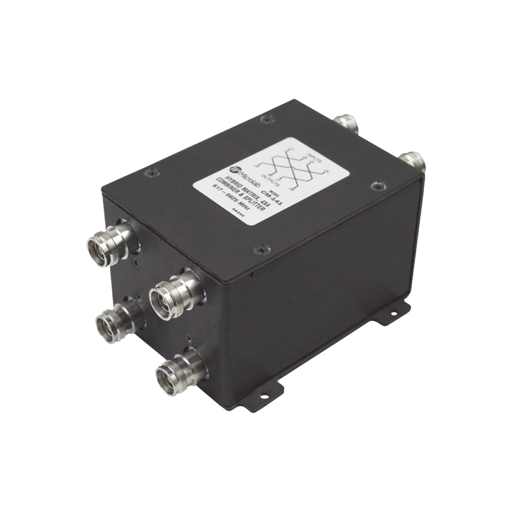 Combinador Hibrido 4x4 617-5925 MHz 100W -161dBc 4.3-10 IP67