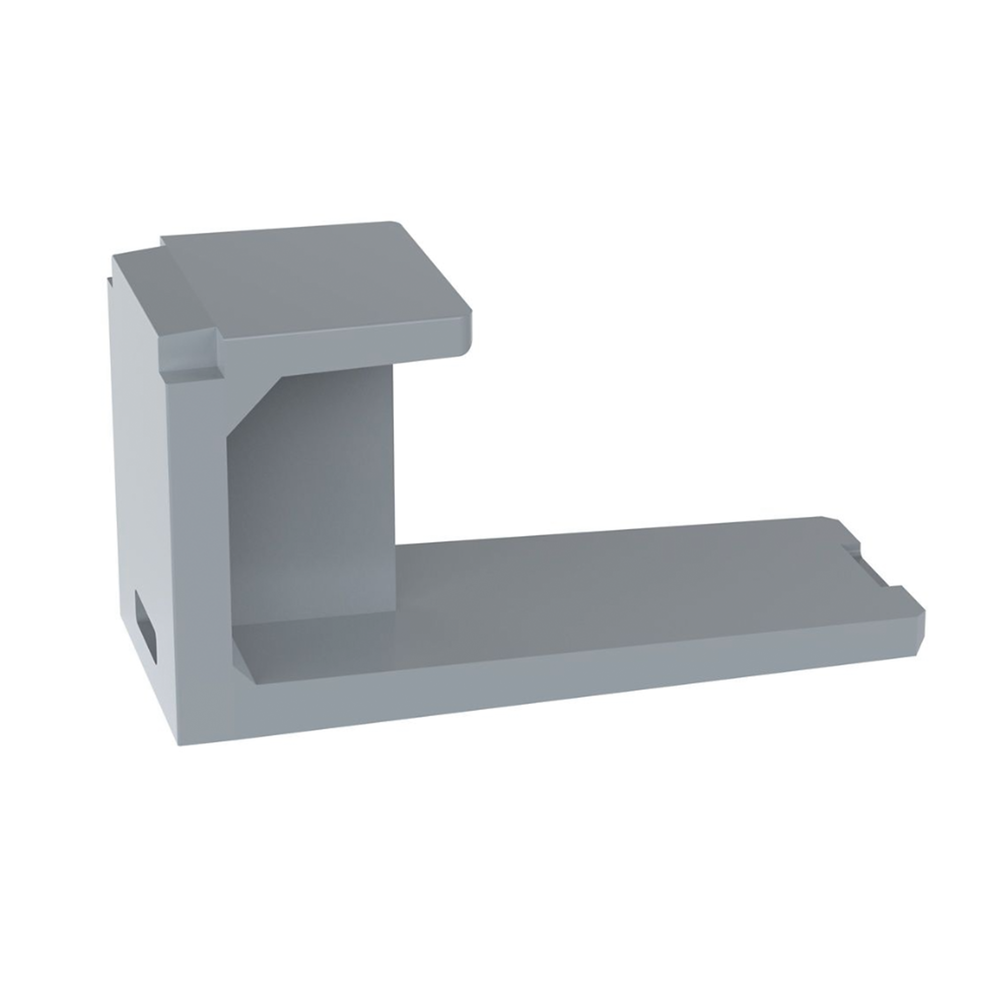 M?dulo de Tapa Ciega (Inserto Ciego), Mini-Com, Color Gris, 1 Pieza - Image 3