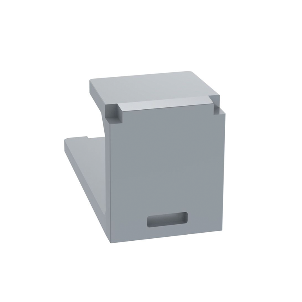 M?dulo de Tapa Ciega (Inserto Ciego), Mini-Com, Color Gris, 1 Pieza
