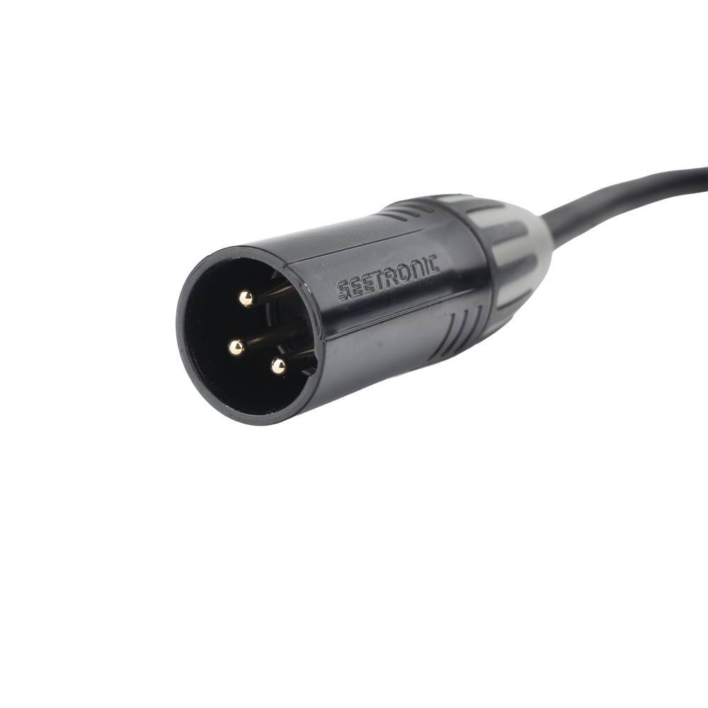 Cable XLR | 3 polos | Conector Hembra-Macho | Serie M | Carcasa Negra | Contactos Dorados | Ideal para Microfonía | Longitud 10m - Image 5