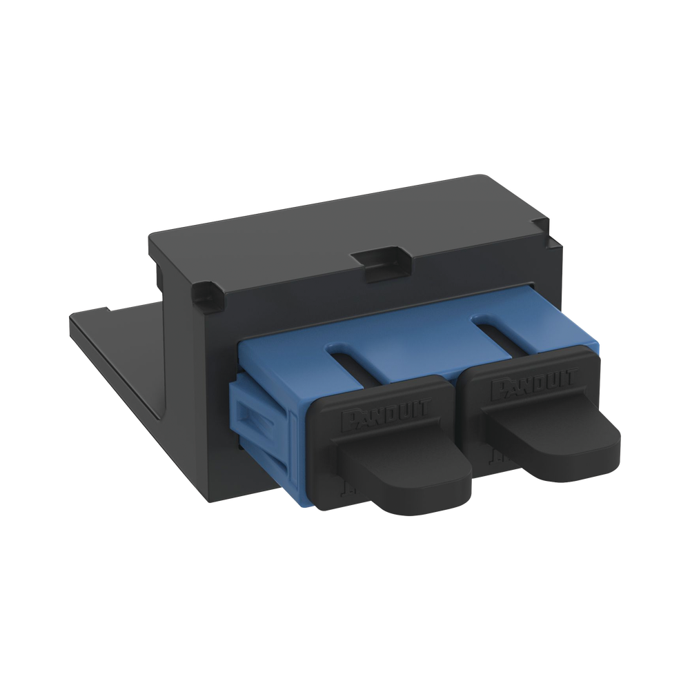 M?dulo Acoplador SC Duplex, para Fibra ?ptica Monomodo OS1/OS2, Tipo Mini-Com, Color Azul