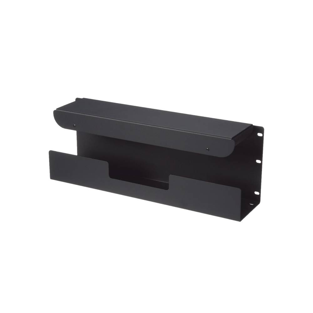Accesorio Pasacables Para Rack Estándar de 19 in, 4 UR, Capacidad de 260 Cables Cat6, 4.5 in de Profundidad, Color Negro