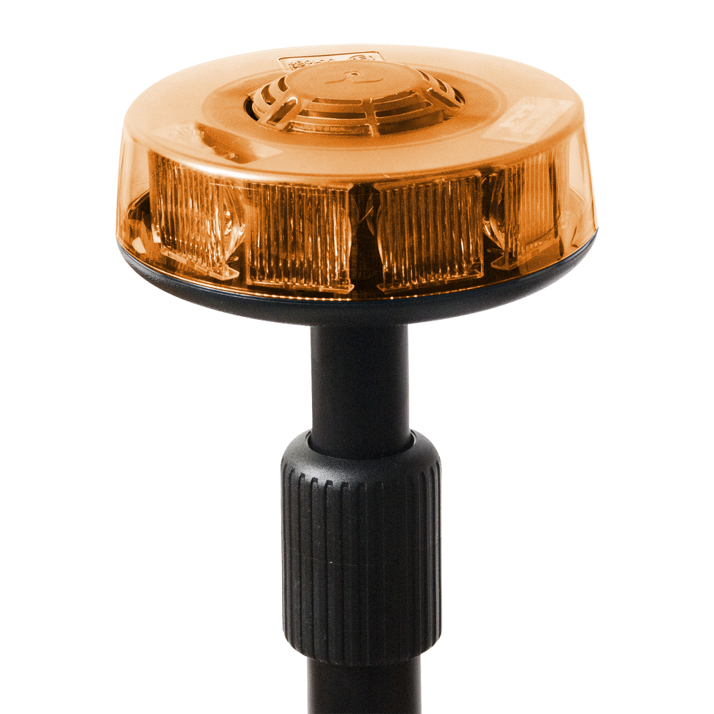 Luz telescópica trasera ámbar con mástil de 3 secciones, 15 LEDs en tecnología SOLARIS
