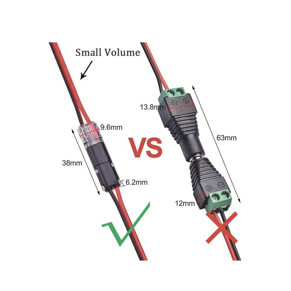 Bolsa con 25 conectores / Enchufables / Para 2 cables / compatibles en calibre 22 al 18 AWG - Image 3