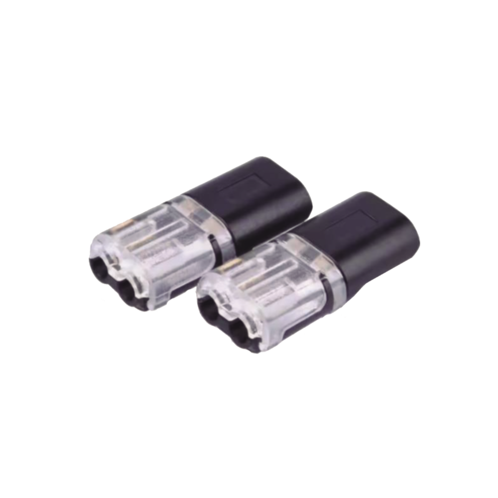 Bolsa con 25 conectores / Enchufables / Para 2 cables / compatibles en calibre 22 al 18 AWG