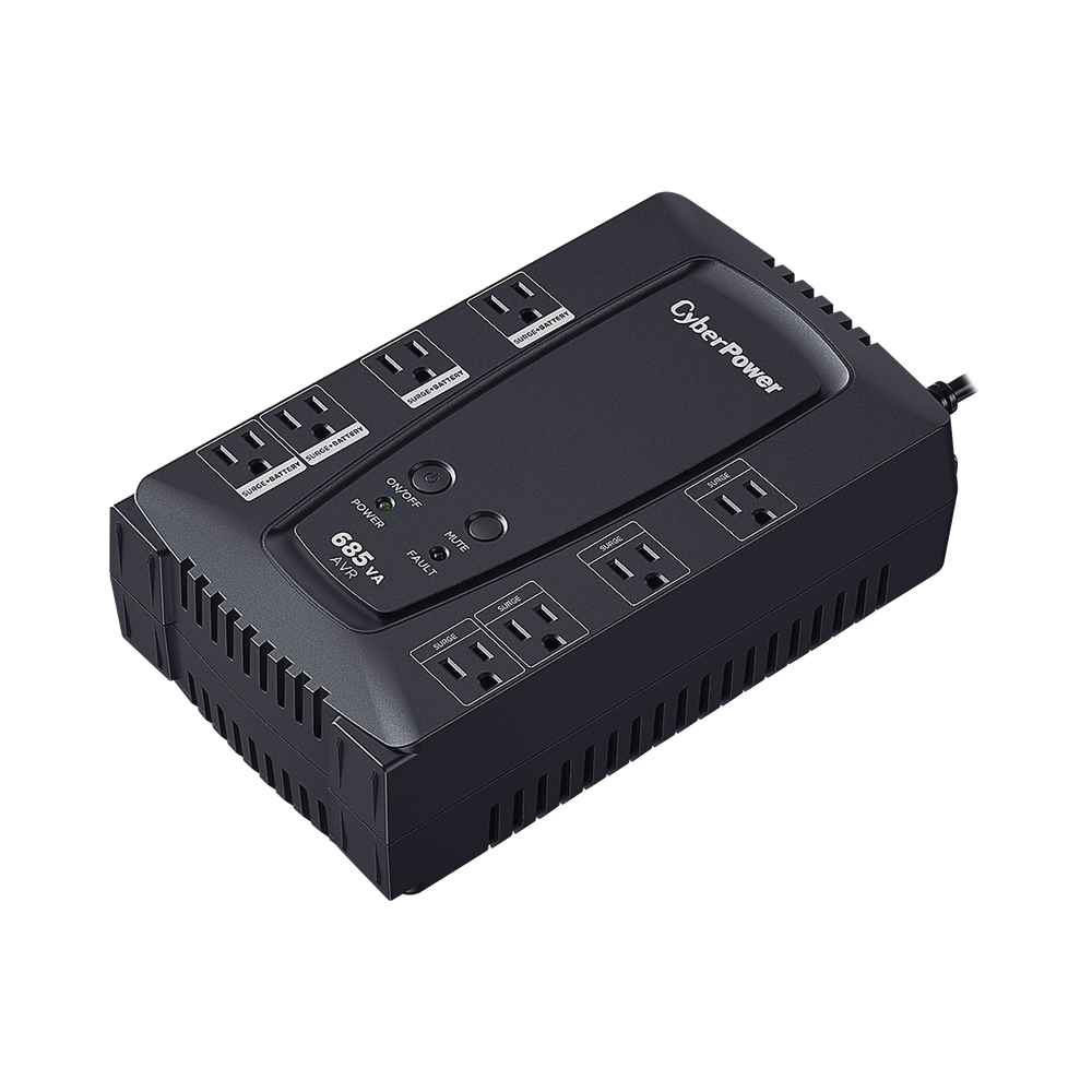 UPS de 685 VA/390 W, Topología Línea Interactiva, Entrada 120 Vca NEMA 5-15P, Tipo Gabinete Compacto, Con 8 Tomas NEMA 5-15R - Image 2