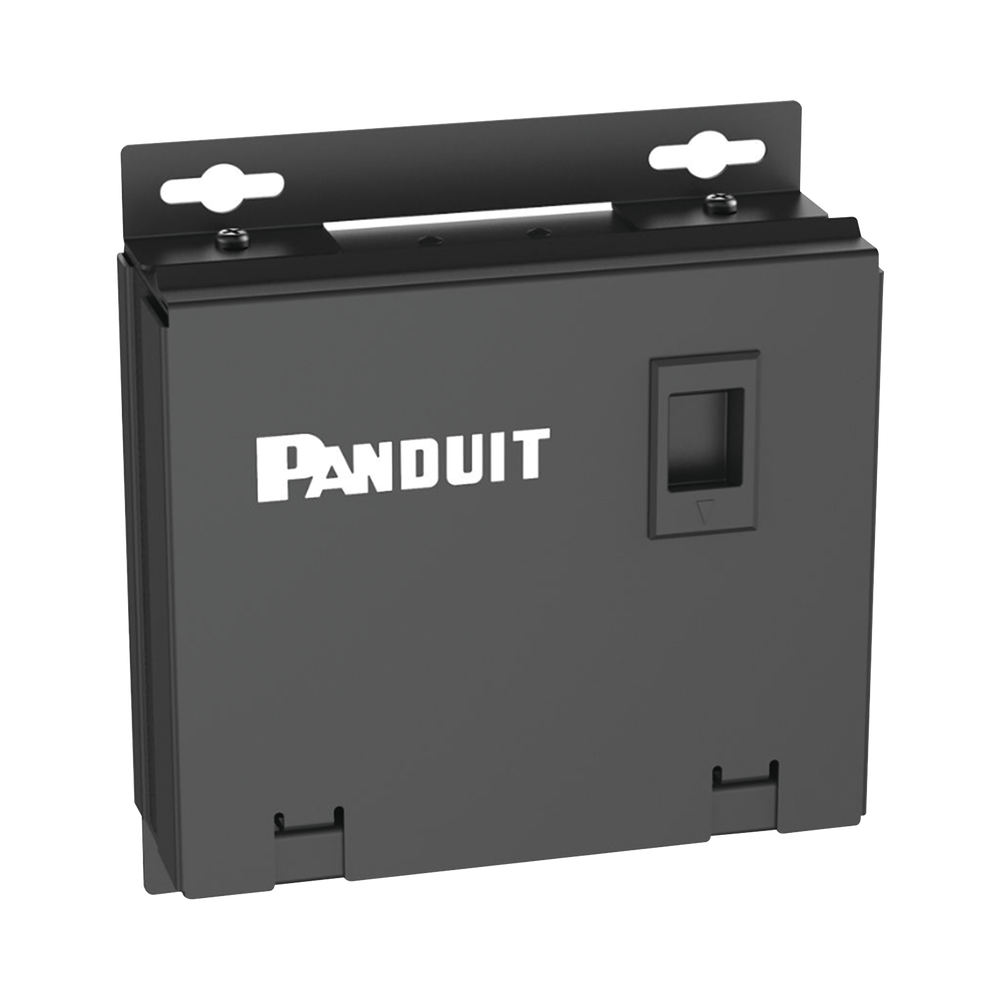 Punto de Consolidaci?n de 6 Puertos Mini-Com, Instalaci?n en Piso, Pared o Techo, Fabricado en Acero, Color Negro