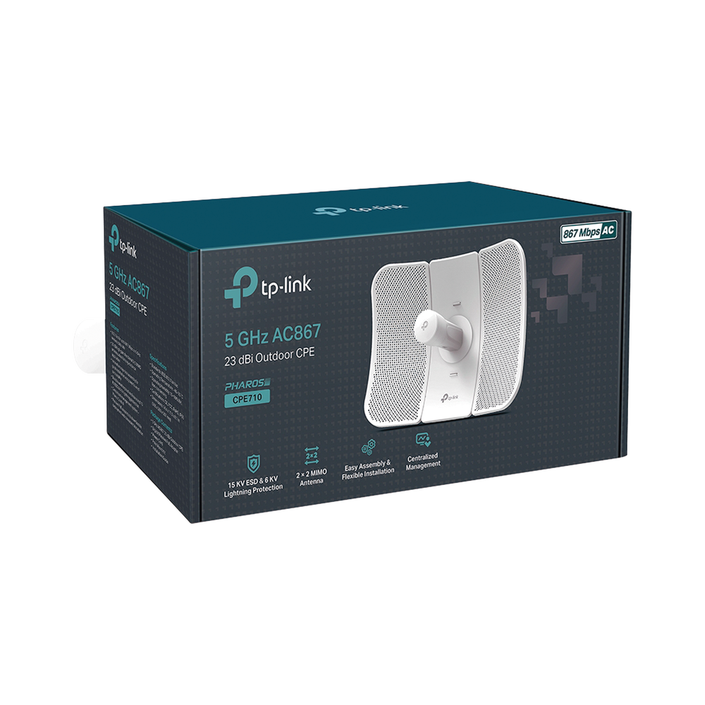 CPE de Exterior de 5 GHz AC 867 Mbps, Antena direccional de 23 dBi, potencia de 29 dBm, PoE pasivo - Image 3