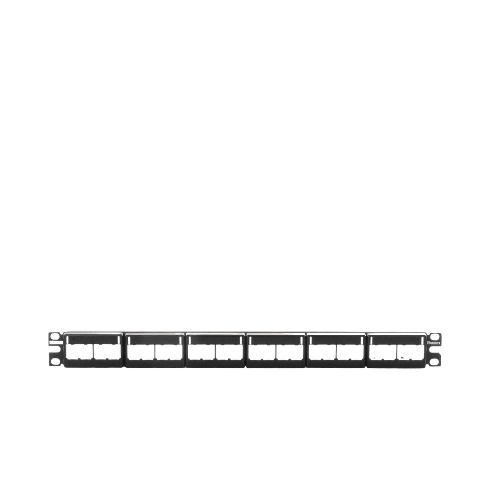 Panel de Parcheo Modular Mini-Com (Sin Conectores), Plano, Sin Blindaje, Con Etiqueta y Cubierta, de 24 Puertos, 1UR - Image 4