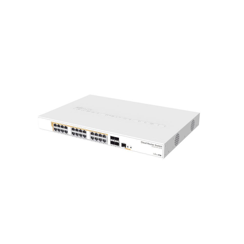 CRS328-24P-4S+RM - 24 port Gigabit Ethernet router/switch with four 10Gbps SFP+ - Image 2