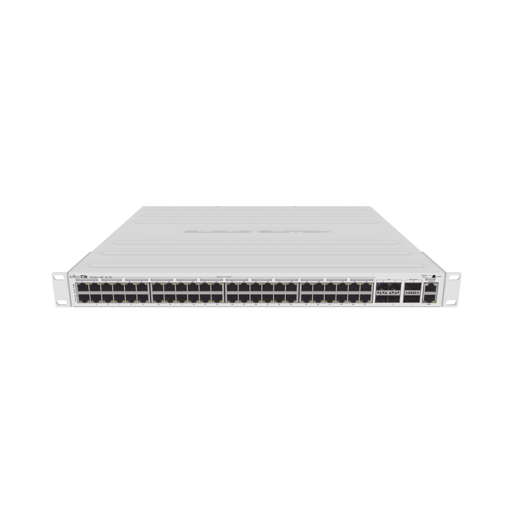 Cloud Router Switch 48 puertos PoE 802.3af/at Gigabit, 4 puertos SFP+ 10G, 2 puertos QSFP+ 40G, Montaje en Rack - Image 2