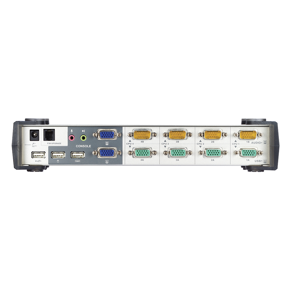 Conmutador KVMP | Doble pantalla | audio | 4 puertos USB VGA | - Image 3