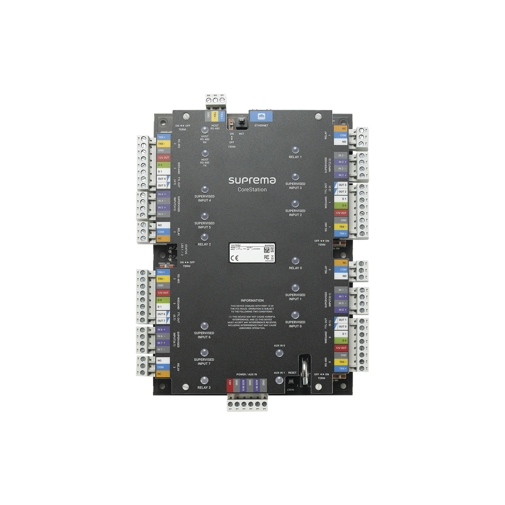CoreStation Panel de Control de Acceso / Biometría Integrada / Compatible con Sistema de Elevadores / 200,000 Huellas / 4 Puertas - Image 2