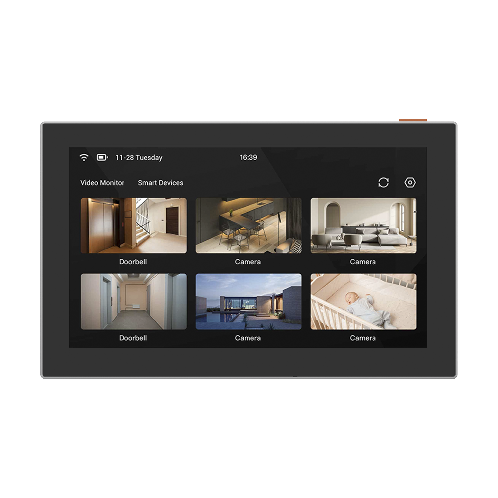 Pantalla Inalámbrica / Con Batería Recargable 4600mAh / Wi-Fi / Ideal Para Escritorio o Pared  / Vista en Vivo de Cámaras EZVIZ / Compatible con Videoportero CS-HP7  para ver Cámara y Apertura Remota  / Audio de Dos Vías