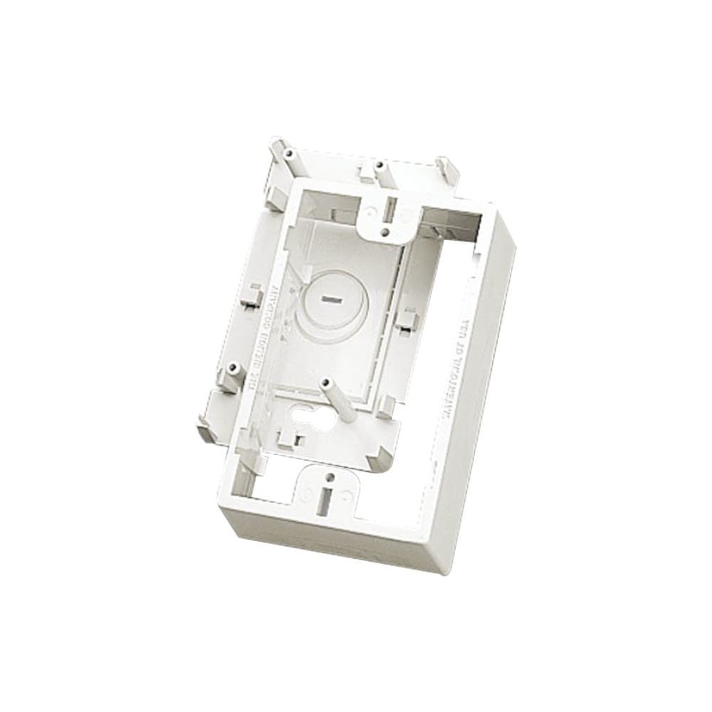Caja de Montaje Superficial, Para Placas de Pared (Face Plates), Color Blanco