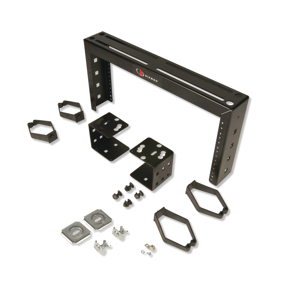 Rack Abierto, Con Montaje para Charola Porta Cables, Para Uso Como Punto de Consolidación, 4UR, Color Negro