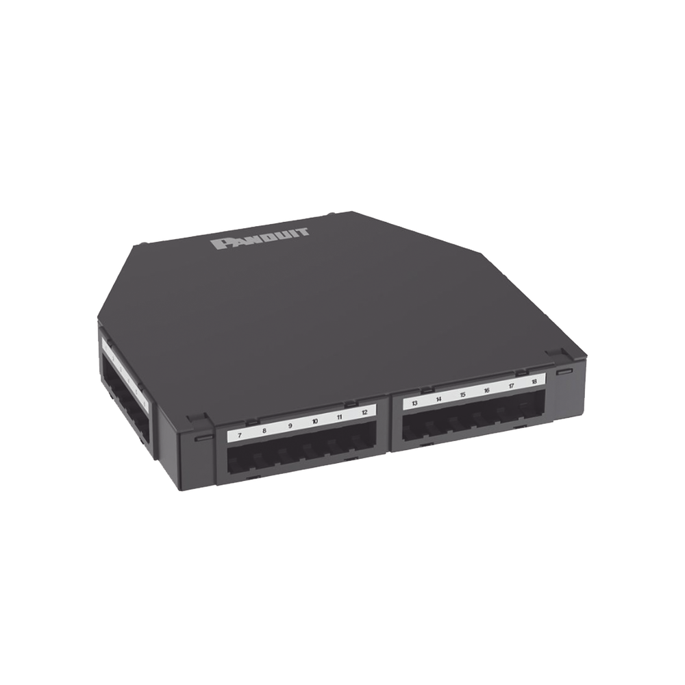 Punto de Consolidaci?n de 24 Puertos Mini-Com, Instalaci?n en Piso o Pared, Fabricado en Aluminio, Color Negro - Image 2