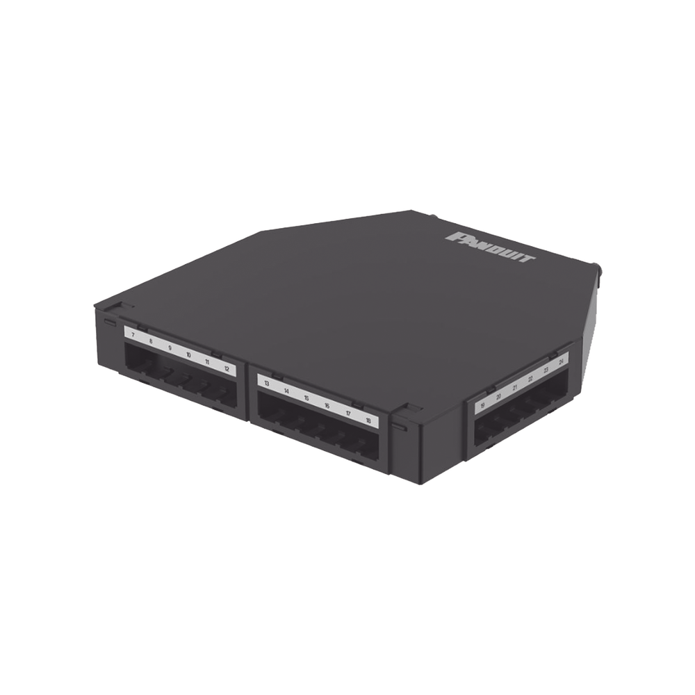 Punto de Consolidaci?n de 24 Puertos Mini-Com, Instalaci?n en Piso o Pared, Fabricado en Aluminio, Color Negro - Image 4